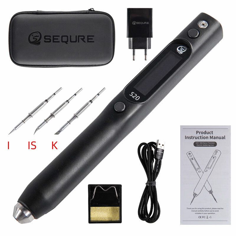 SEQURE DC Soldering Iron-S20K+I+IS European Standard-with 3