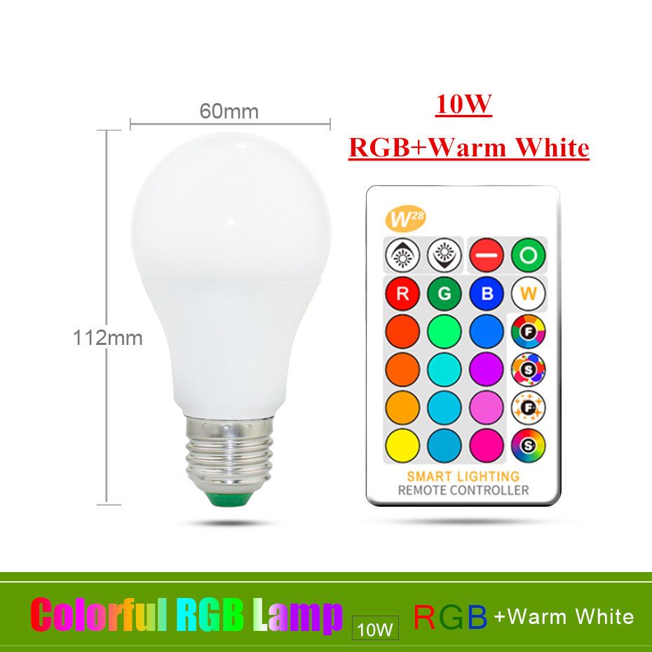 Led Bulb RGBW E27 5W 10W 15W Rgb Led Bulb E27 10w Led Lamp