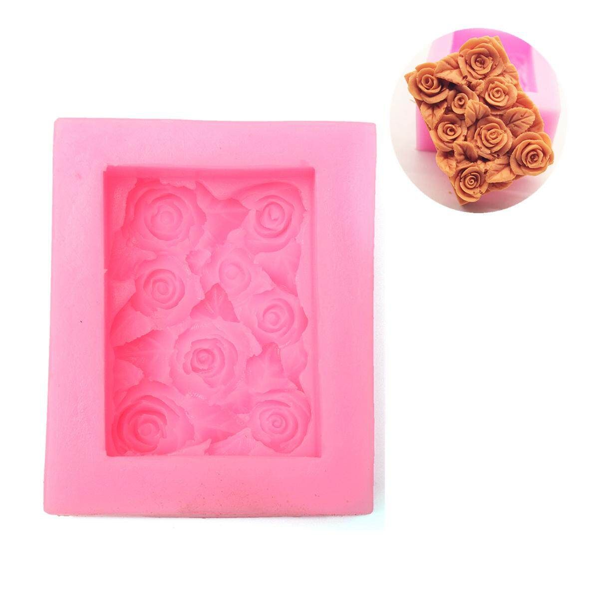 Rose Flower Silicone Soap Mold Soap Making Mould DIY Handmade Molds 7*5*2.5 Cm