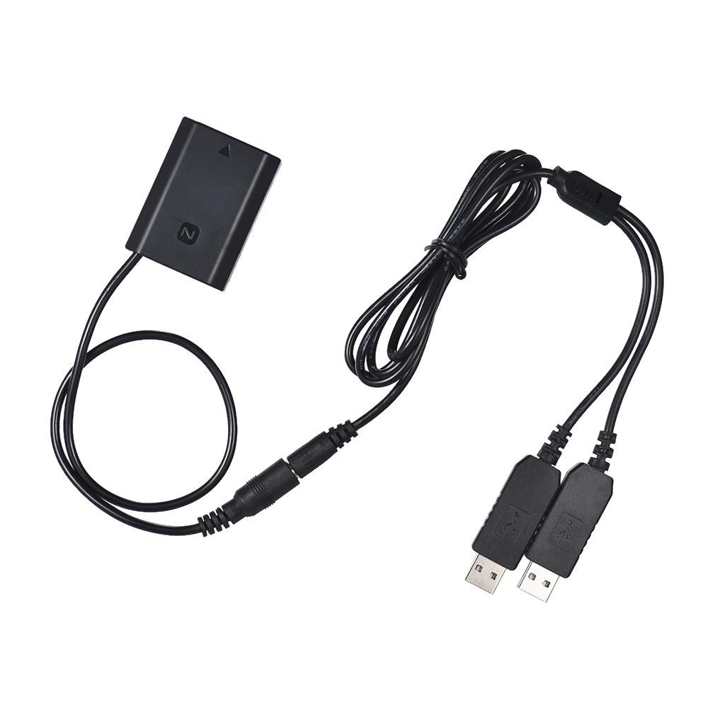 Andoer NP-FZ100 DC Coupler Dual USB Adapter Dummy Battery for Sony A7III A9 A7RIII A7SIII