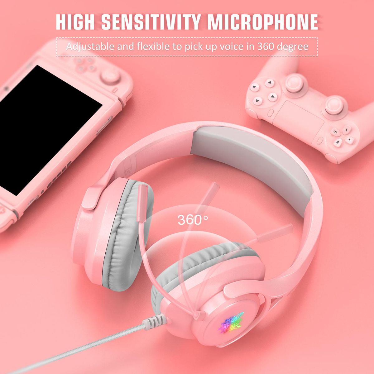 ONIKUMA X16 Wired Headset with Noise Reduction Microphone