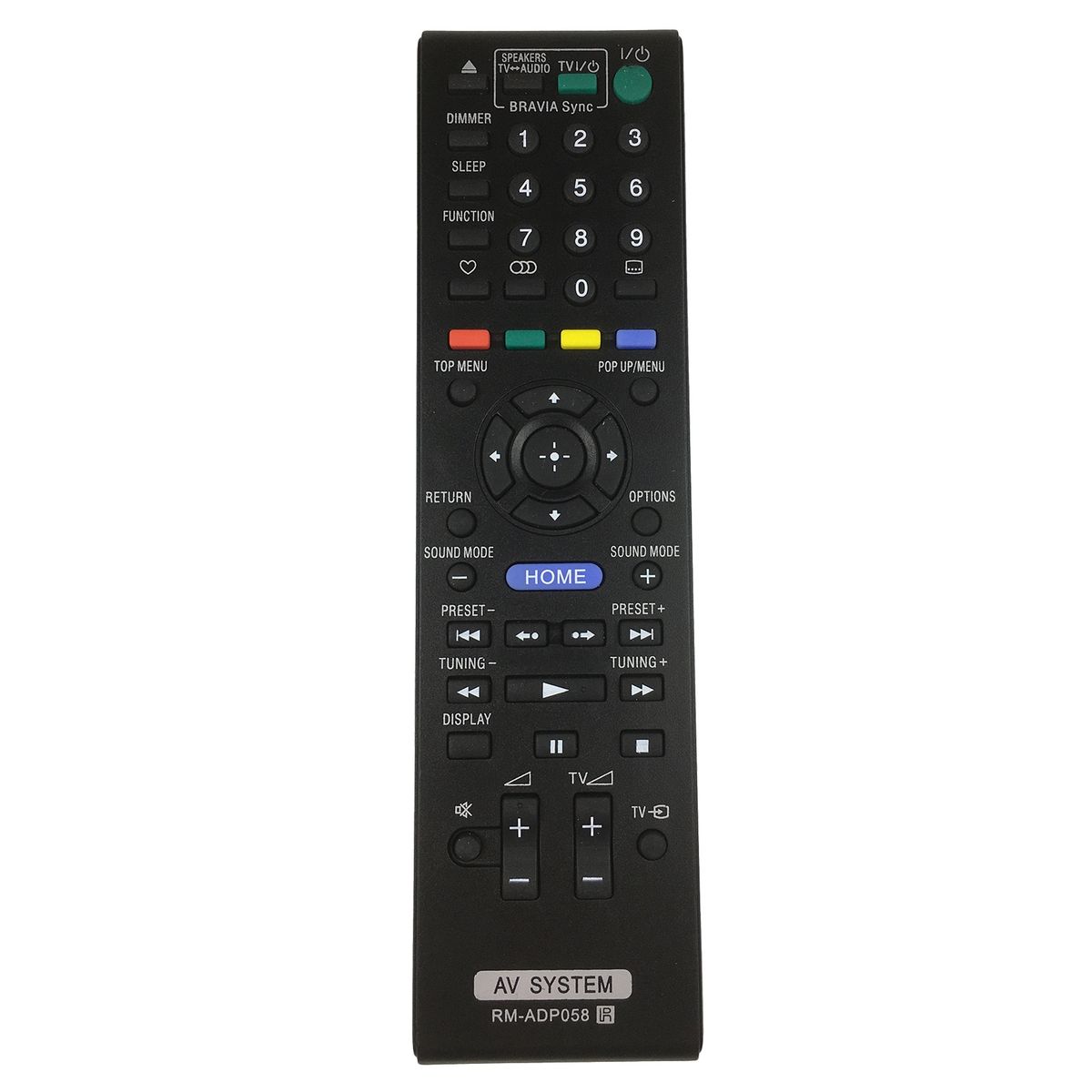 RM-ADP058 Remote Control For Sony Home Theater Blu-Ray