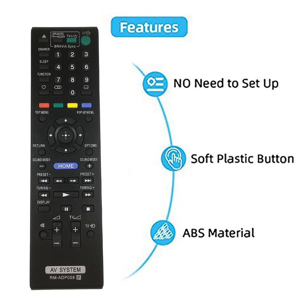 RM-ADP058 Remote Control For Sony Home Theater Blu-Ray
