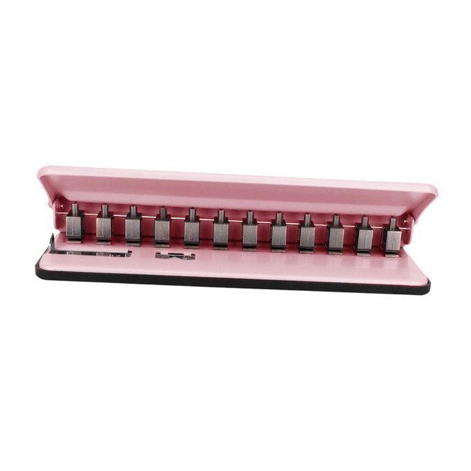 Desktop Hole Puncher Adjustable Punch Tool For A4 A5 A6 Light Orange
