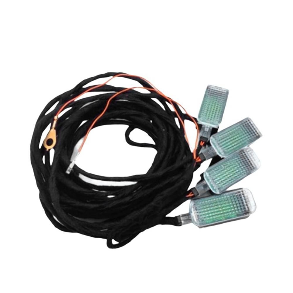 Car LED Internal Footwell Lights and Cables for-Golf Jetta