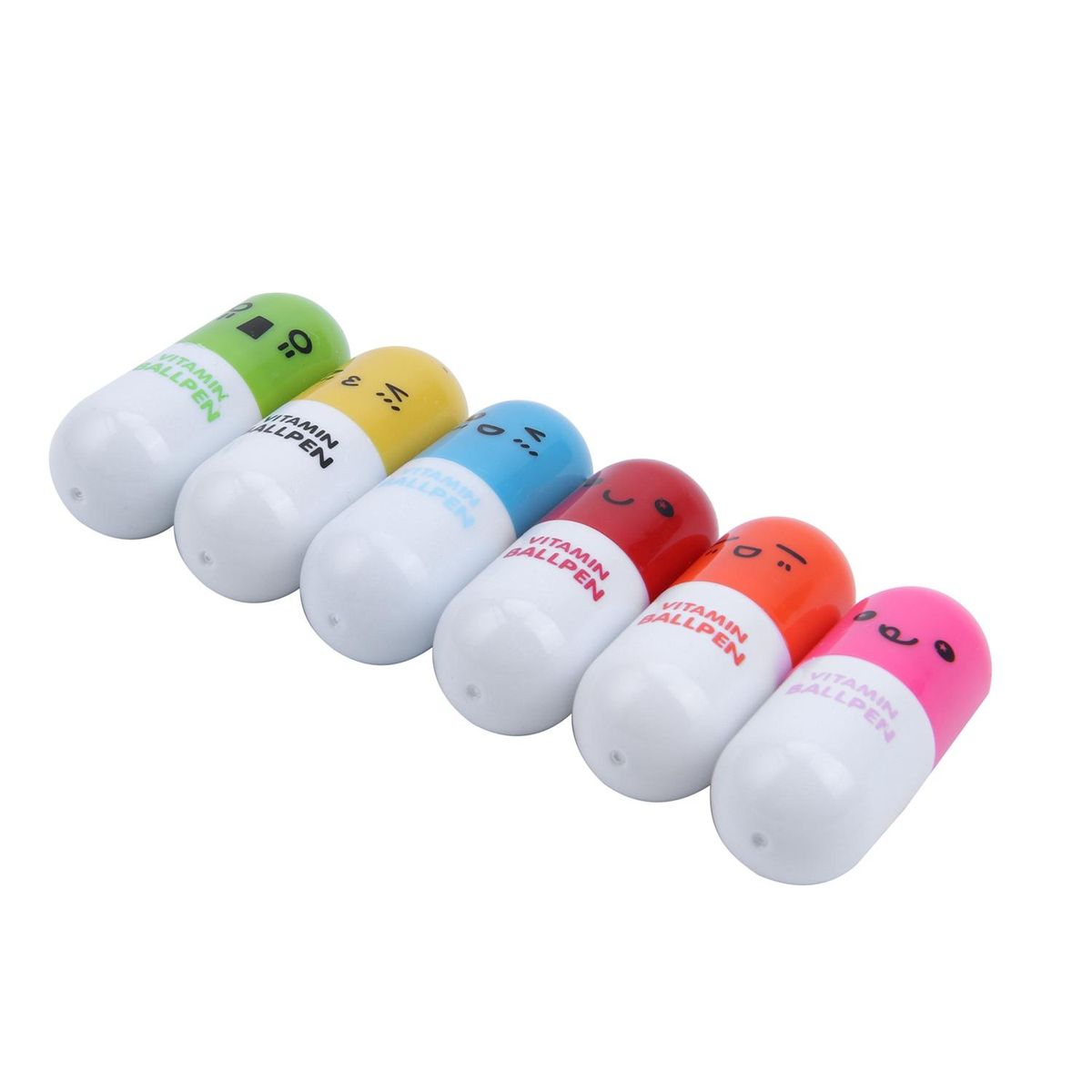 24pcs Vitamin pill Ballpoint Pen, Novelty Retractable Gift