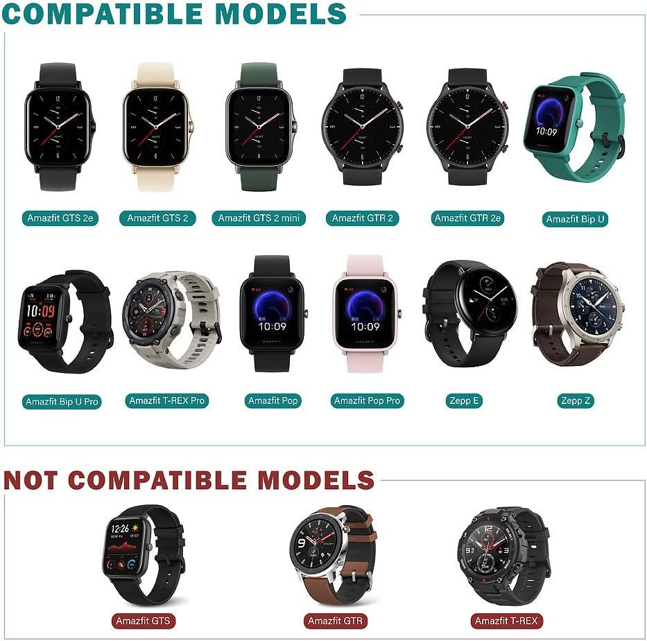 Charger Cable For Amazfit GTS 2, GTS 2 Mini, GTS 2e, GTR 2, GTR 2e, GTS 4 Mini, T-Rex Pro, Bip 3, Bip U, Zepp E/Z