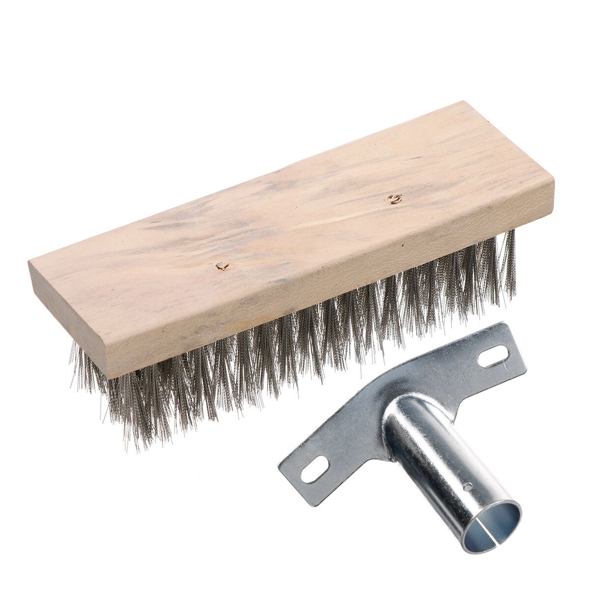 1pcs Sweeping Brush Head Stiff Bristle Hard Outdoor Broom Garden Yard Stainless Steel -- 20cm / 30cm / 50cm 20cm