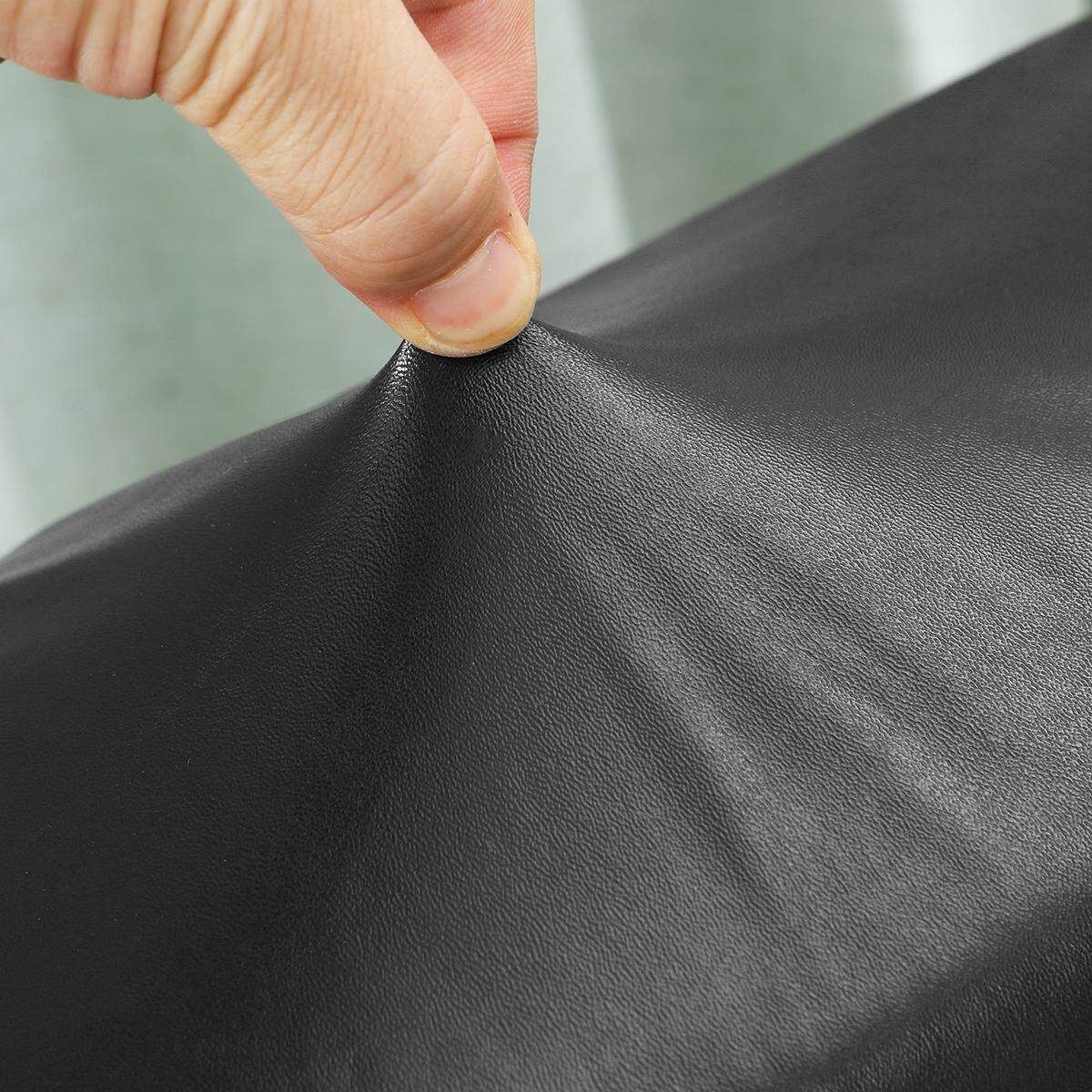 2PC PU Leather Furniture Sofa Armrest Covers Couch Chair Arm Protectors Stretchy Black