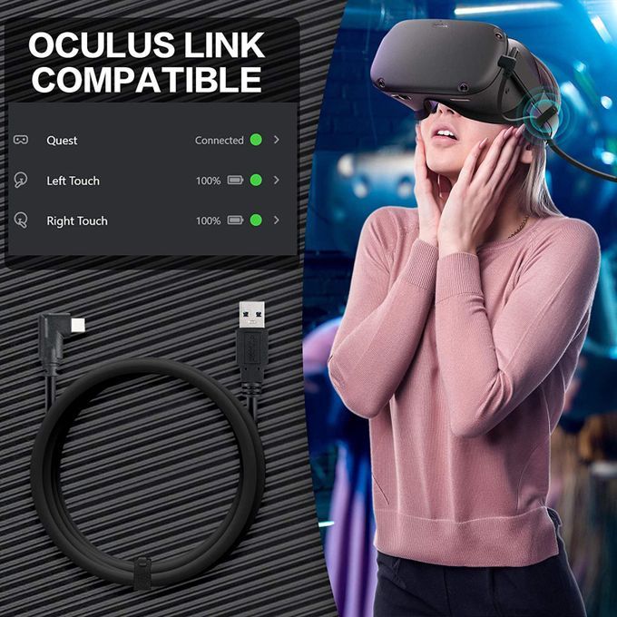 16ft USB 3.2 Type-C Cable VR Headset Link  For  Quest 2
