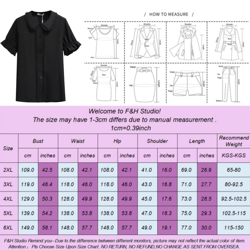 3576 2XL-6XL Plus Size Chiffon Lantern Sleeve Blouse