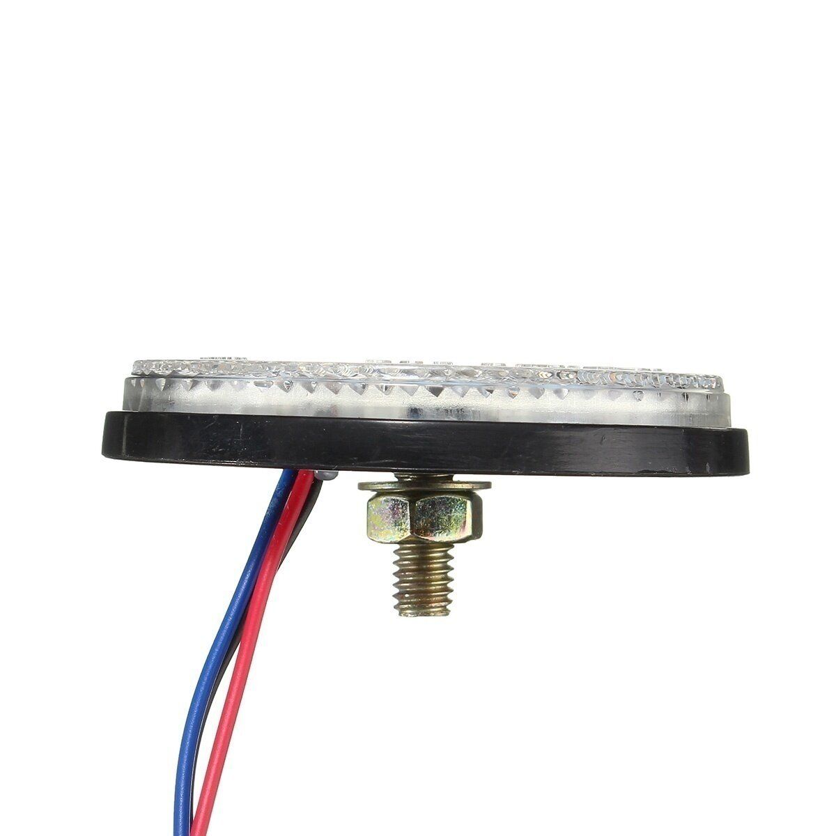 2 PCS Round Reflector LED Light Rear Tail Brake Stop Signal 12V For Toyota COROLLA Red Red (red)
