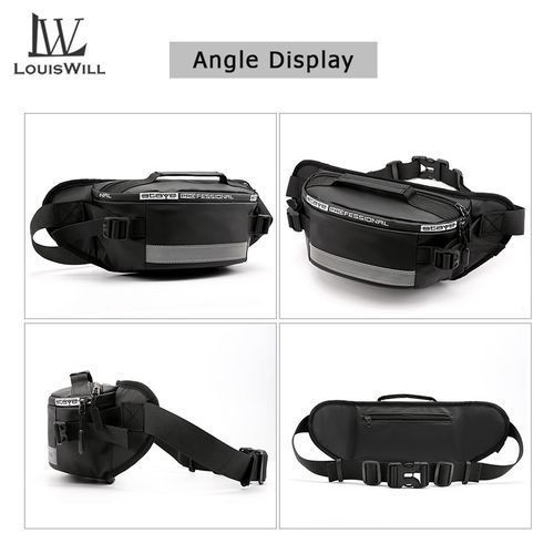 LouisWill Men Fashion Nylon Crossbody Sports Waist Packs