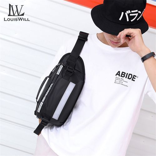 LouisWill Men Fashion Nylon Crossbody Sports Waist Packs