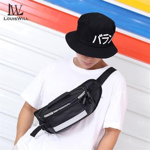 LouisWill Men Fashion Nylon Crossbody Sports Waist Packs