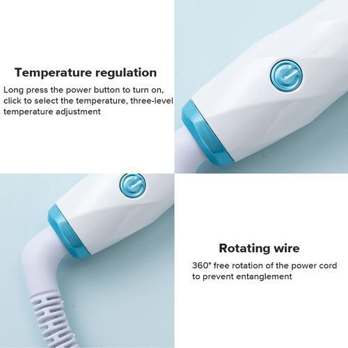 360 Automatic Spin Curling Iron Wand 3 Level Temp Rapid Heating Women Shiny Salon Styling Tools