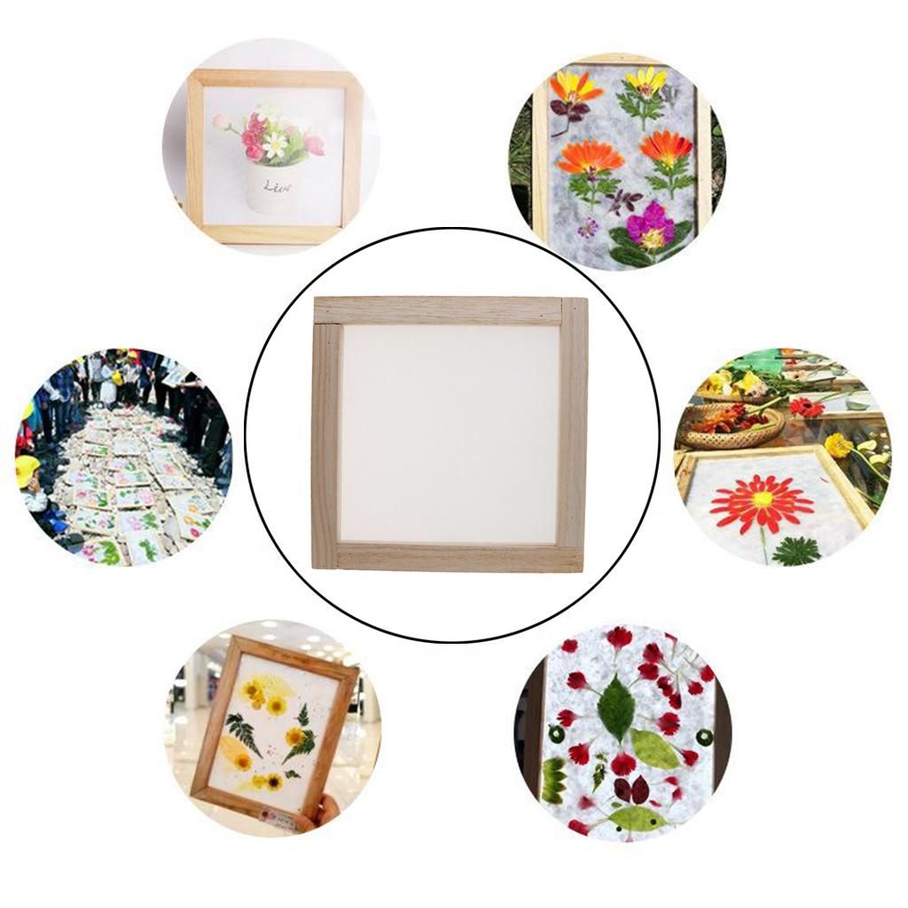DIY Paper Making Mold Frame Screen Tool Paper Handcrafts Mould For