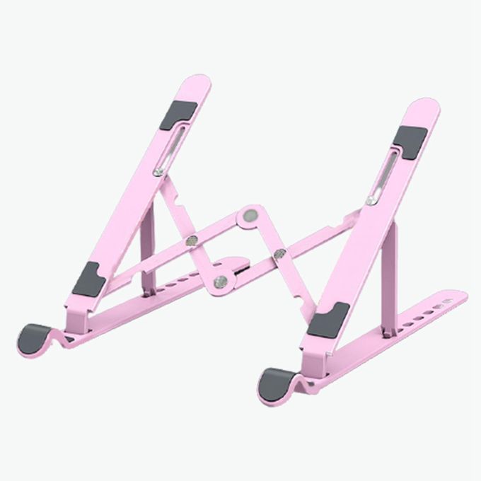 Laptop Stand Lightweight Height Adjustable Ventilated Laptop Pink