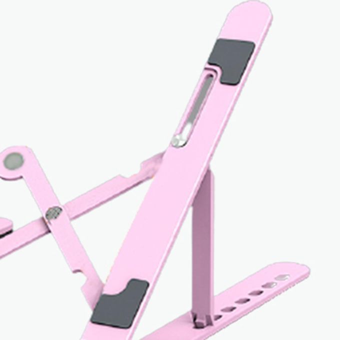 Laptop Stand Lightweight Height Adjustable Ventilated Laptop Pink