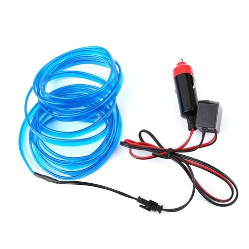YWXLight 5m LED Car Decorative Thread Sticker Indoor Decals Tags Holiday Accessory Flexible Neon Light EL Wire Rope Tube, DC 12V