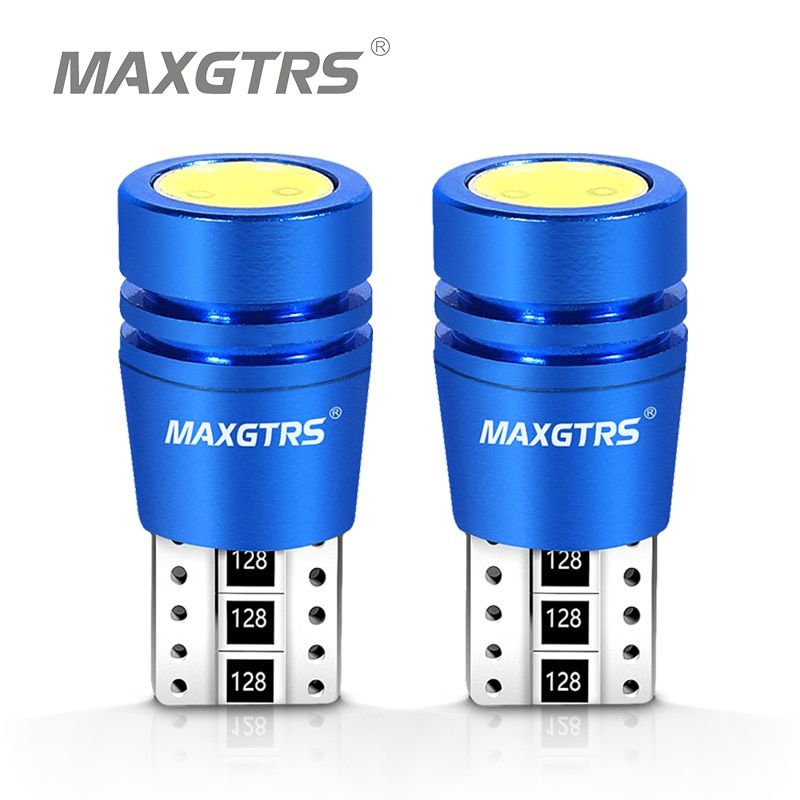 MAXGTRS High Power T10 W5w Led 12V Xenon 4300K Car Light Lamp Interior Light Canbus Error Warning Free Top Quality Crystal Blue