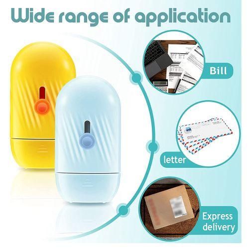 2Pcs Identity Protection Roller Stamps 2 In 1