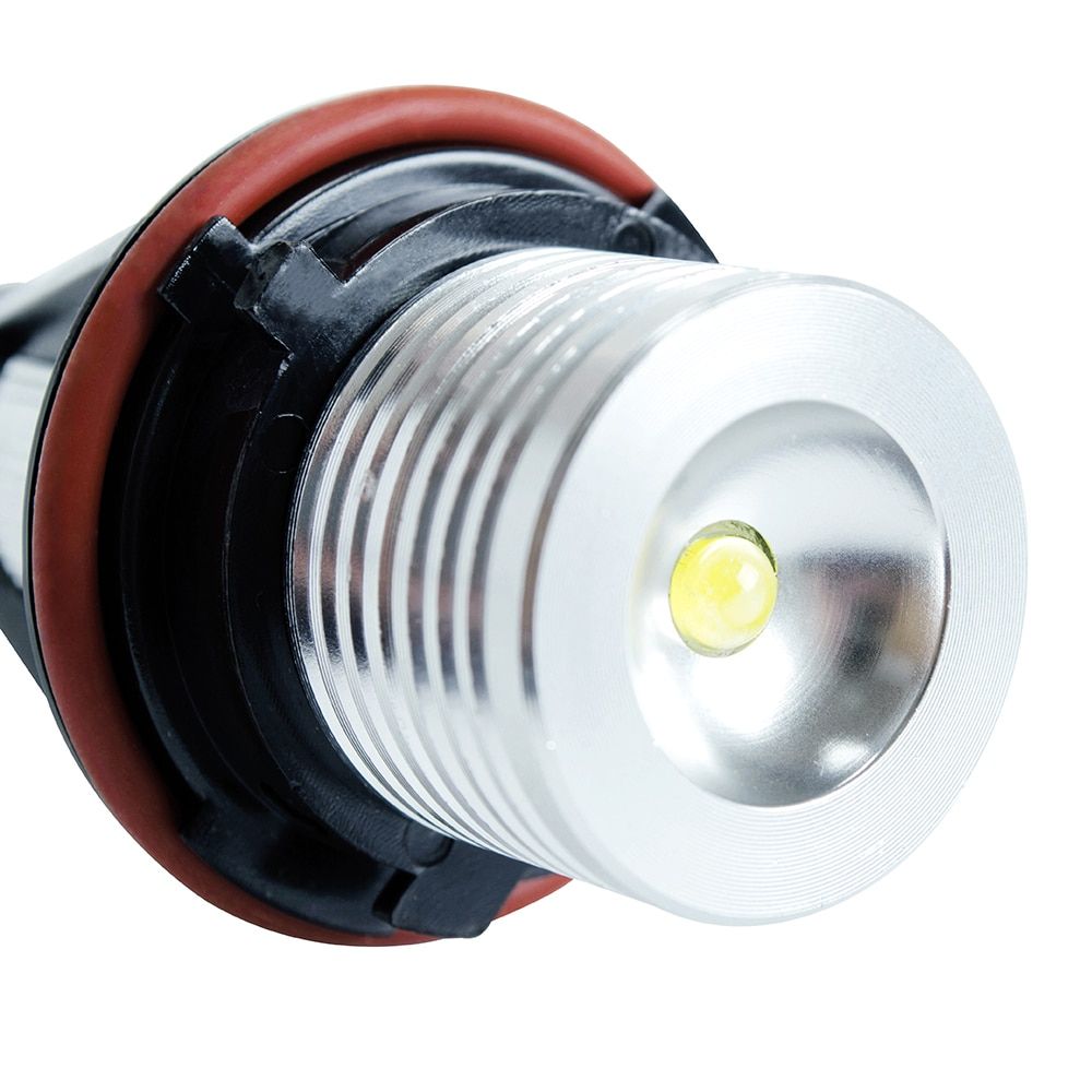 2Pcs LED Angel Eyes Marker Lights Bulbs For E39 E53 E60 E61 E63 E64 E65 E66 E87 525i 530i Xi 545i M5 Error Free 2*5W Red