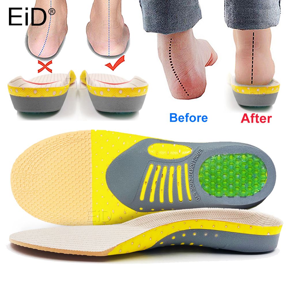 Premium Orthotic Insoles Orthopedic Flat Foot Health Sole Pad For Shoes Insert Arch Support Pad For Plantar Fasciitis UniL EU 41-45