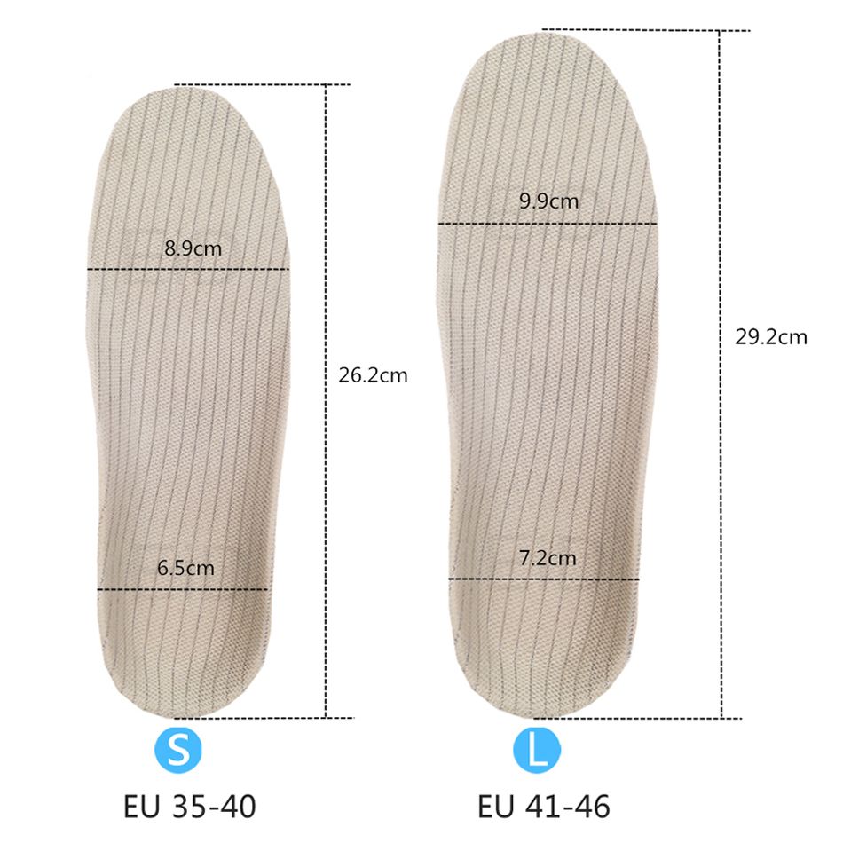 Premium Orthotic Insoles Orthopedic Flat Foot Health Sole Pad For Shoes Insert Arch Support Pad For Plantar Fasciitis UniL EU 41-45