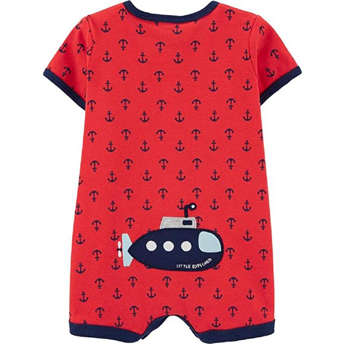 Baby Red Snap Up Romper