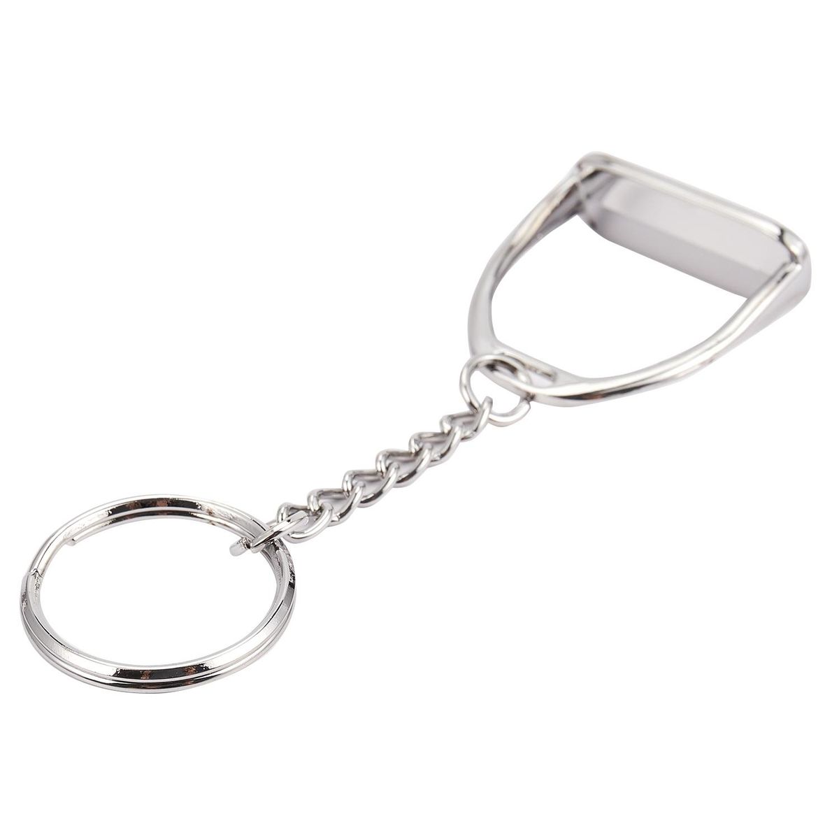 1Pcs Simple Elegant Design Western Stirrup Keychain Key Ring Hanger Tool For Men Women Bag Decoration Equestrian Equine Horse Theme