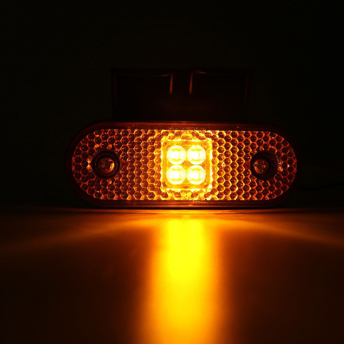 4 LED Truck Side Marker Lights 24V Turn Signals Lamps Tractor RV Trailer Lorry Pick-up Boats Car Back Light Clearance Lamp