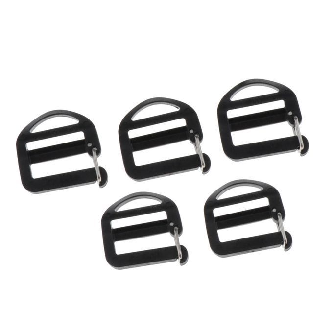 5x Ladder Lock Slider Backpack Straps Fastener For Clothing Belts 20mm