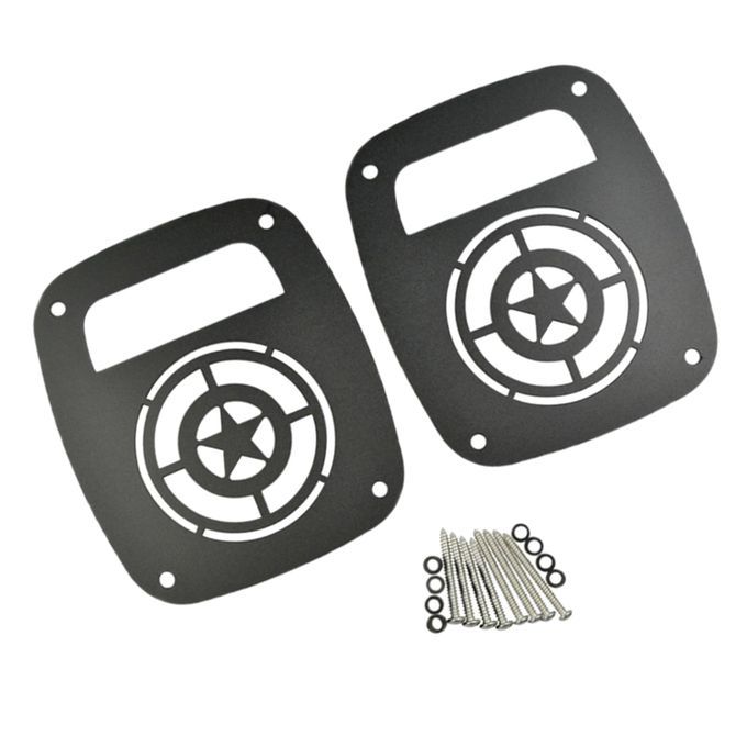 2Pcs Tail Light Cover Rear Lamp Protector Guard For Jeep Wrangler TJ