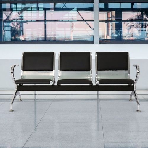 Peach Tree Reception Wait Room Chair Black LeatherLAGOS ONLY