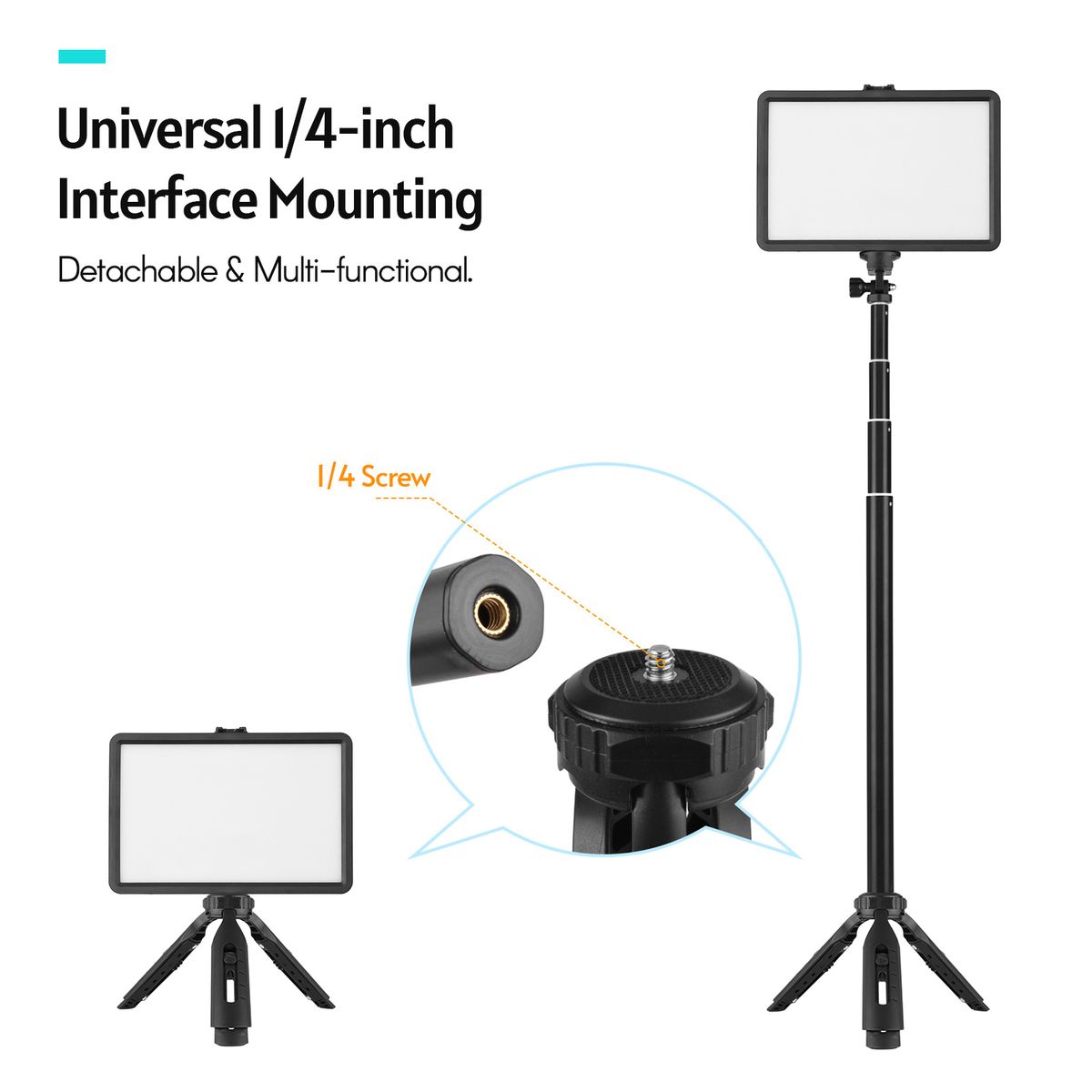 Portable RGB Video Light Kit With 2 * LED Video