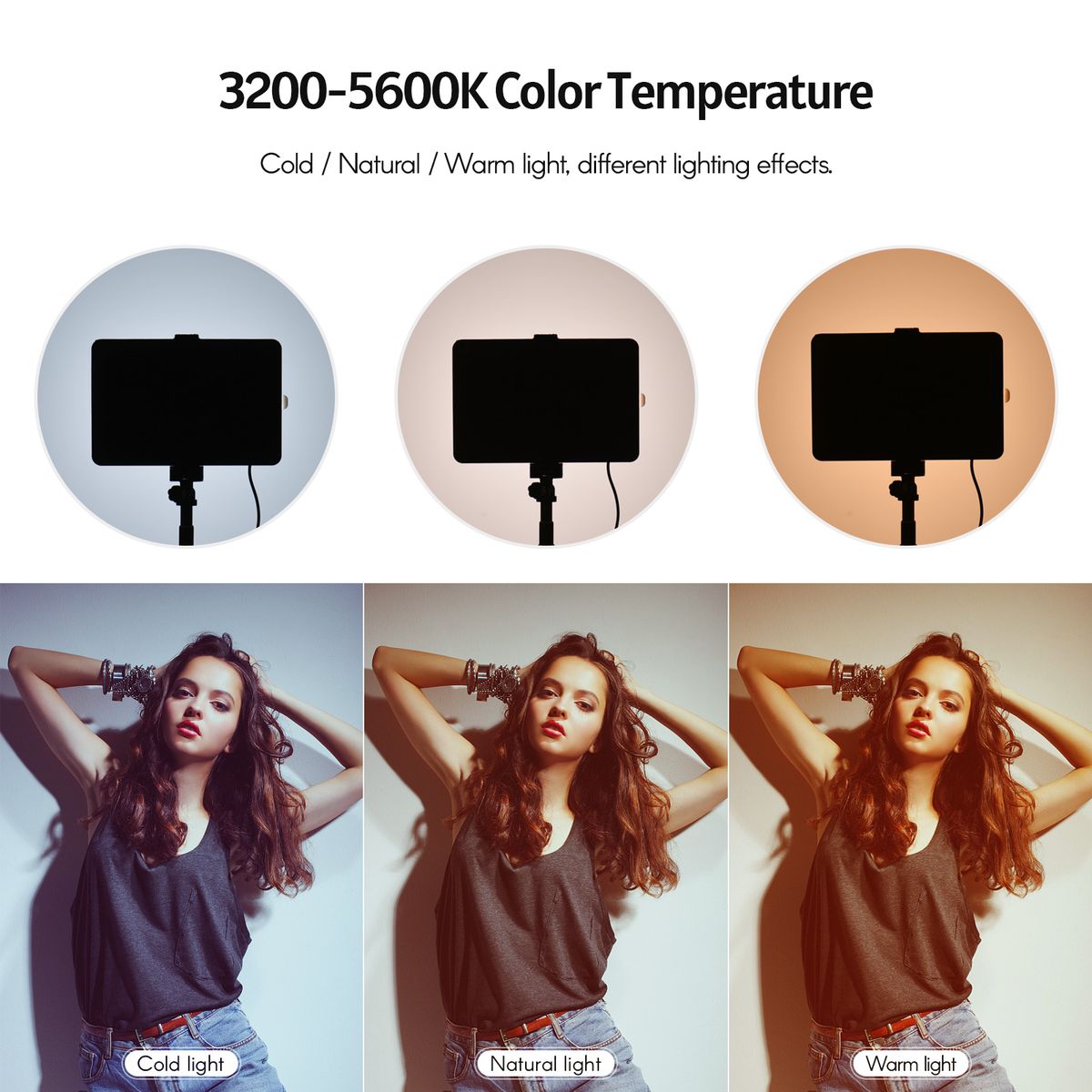 Portable RGB Video Light Kit With 2 * LED Video