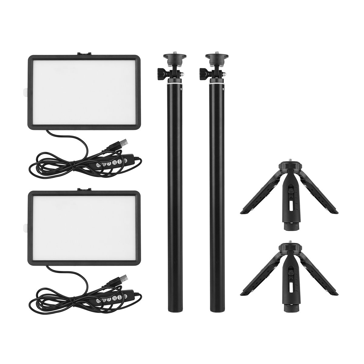 Portable RGB Video Light Kit With 2 * LED Video