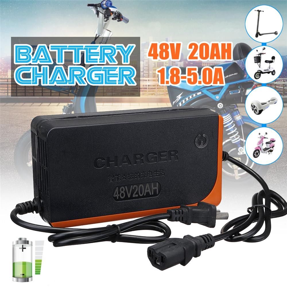 48V 20AH 1.8-5.0A Electric Bike Scooter Lead Acid Battery Charger Power Charge