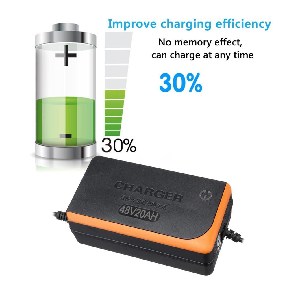 48V 20AH 1.8-5.0A Electric Bike Scooter Lead Acid Battery Charger Power Charge