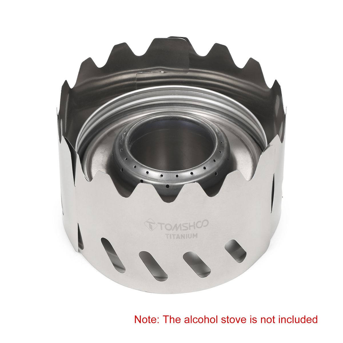 Portable Outdoor Ultralight Titanium Alcohol Stove