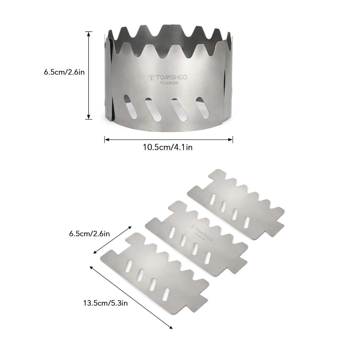 Portable Outdoor Ultralight Titanium Alcohol Stove