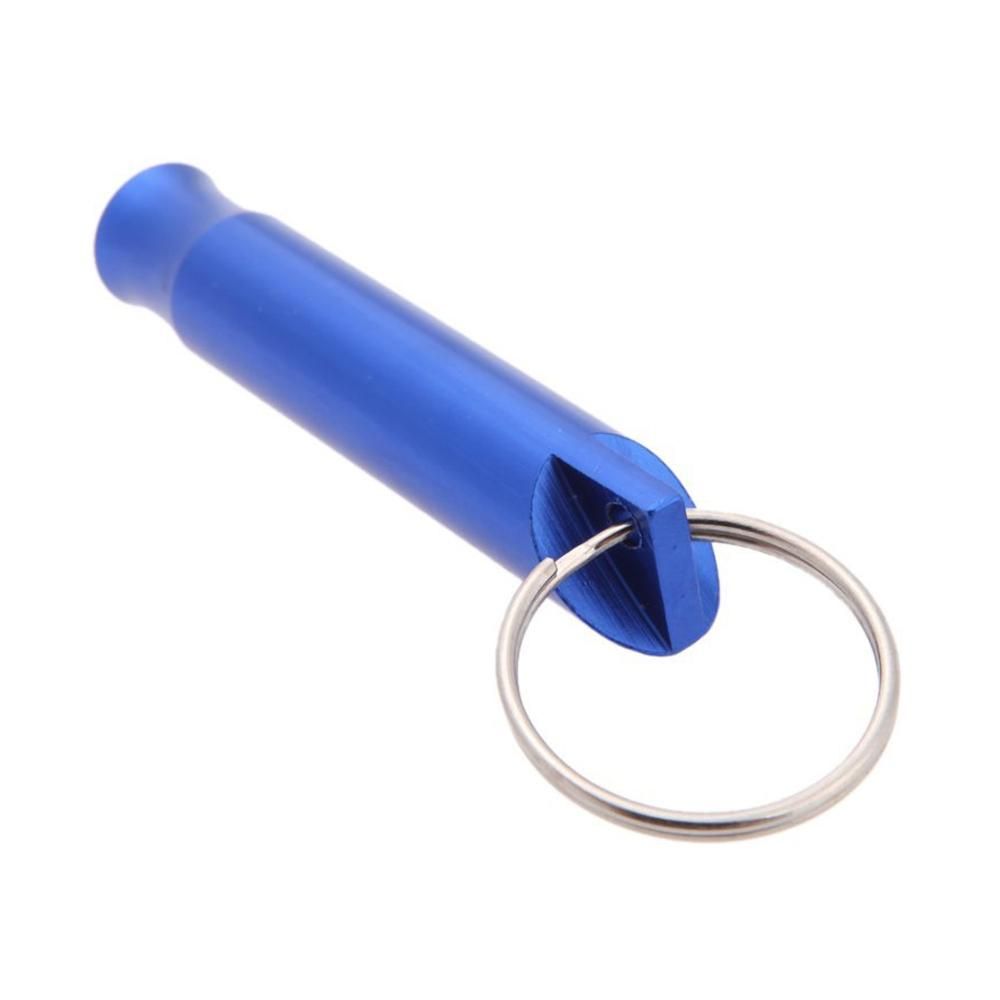 1pcs Outdoor Aluminum Survival Whistle with Keychain