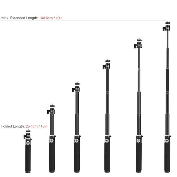 Waterproof Handheld Monopod Selfie Stick Pole For Gopro Hero 4 SJ4000