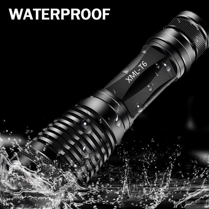 10000LM 2in1 UV+white LED Flashlight 395nm Ultraviolet For
