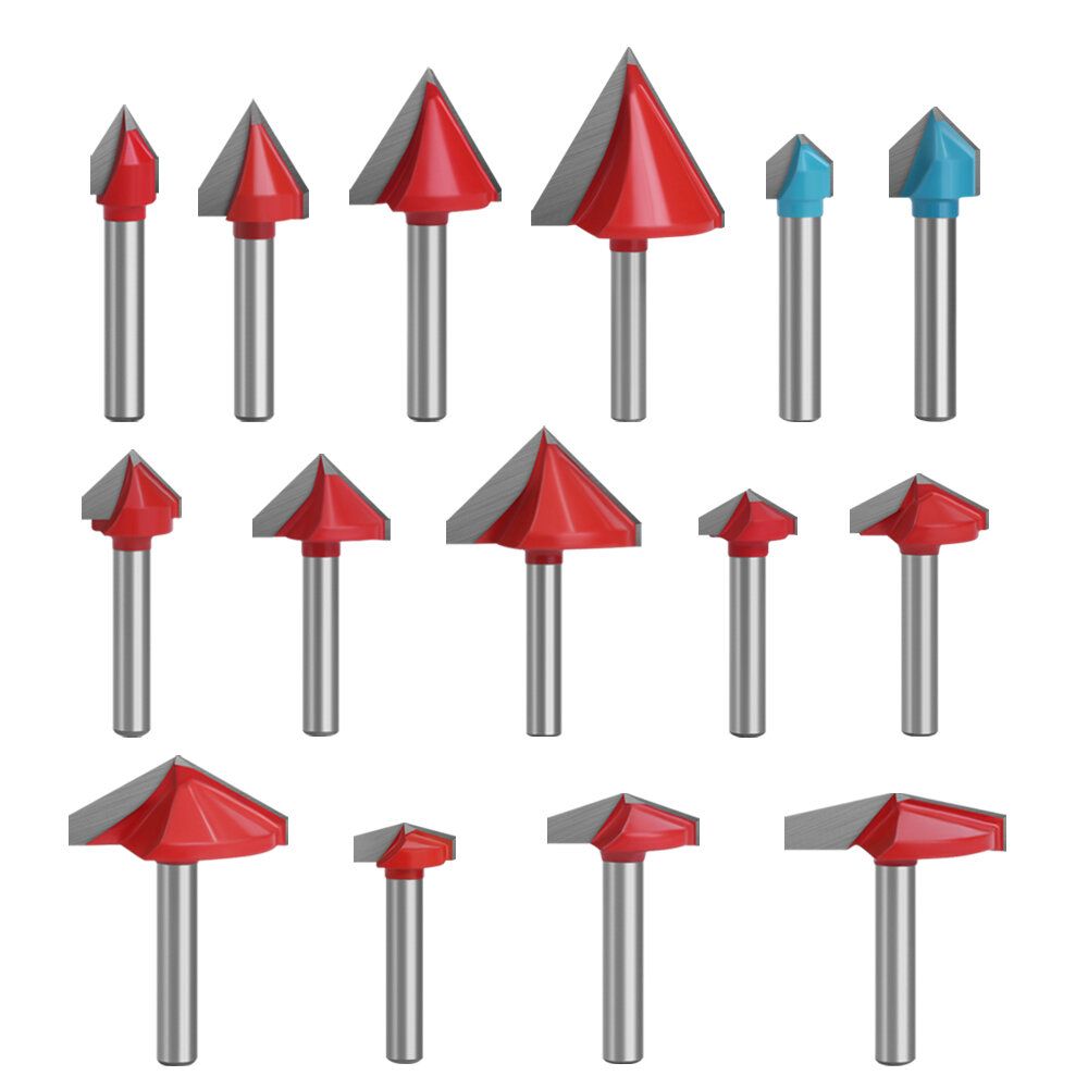 6mm 60-150 Degree  Router Bits CNC Engraving V Type Milling