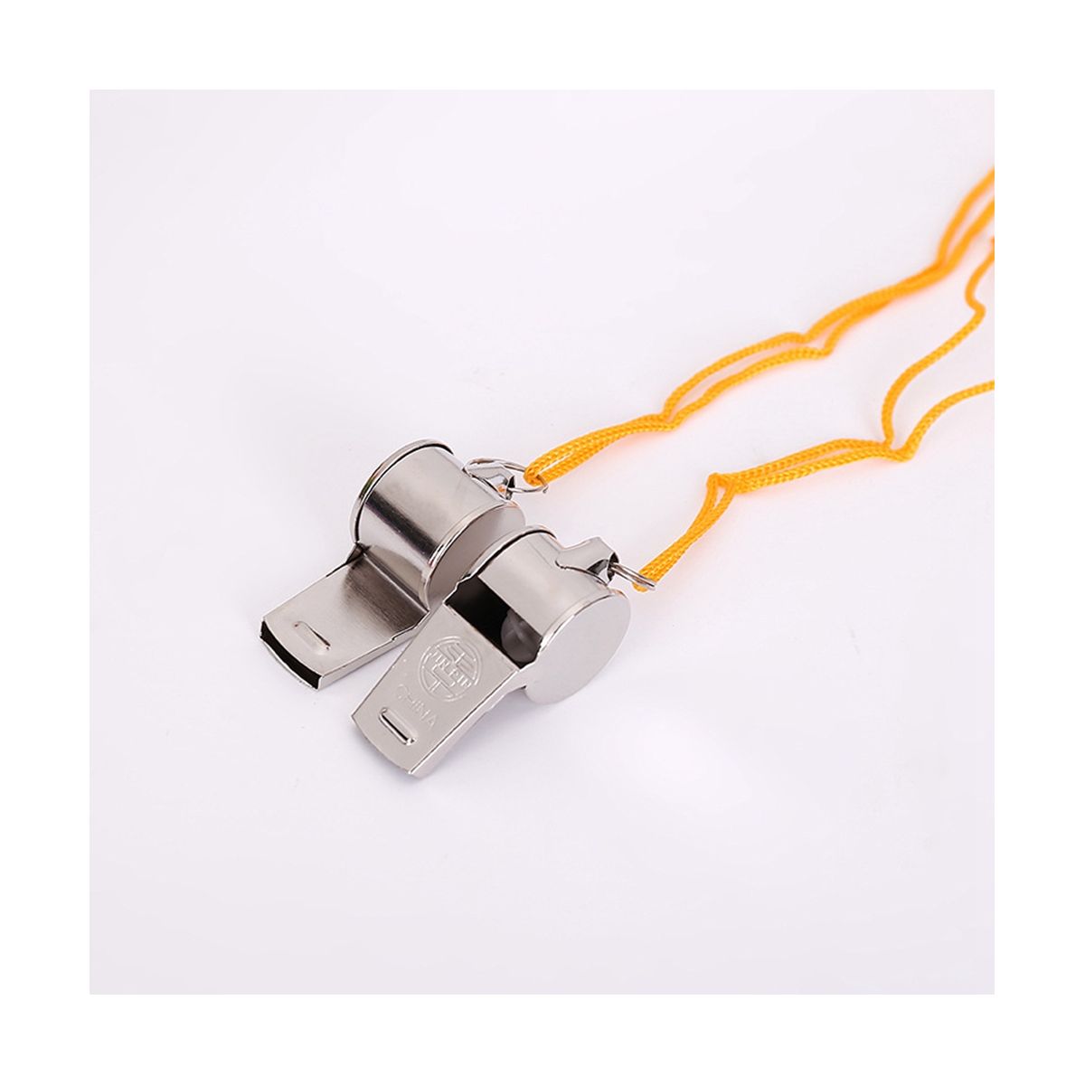 24Pcs Metal with Lanyard Whistles,Competition Referee