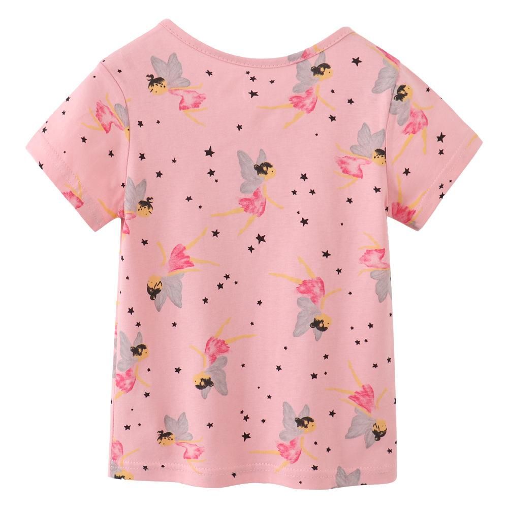 Summer girls' short-sleeved cotton cartoon children's T-shirt children T-shirt European an