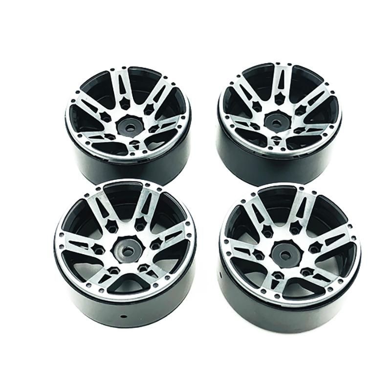 4Pcs Rc Rock Crawler Wheel Rim 1.9 Inch Beadlock For 1/10