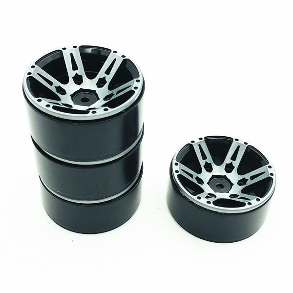4Pcs Rc Rock Crawler Wheel Rim 1.9 Inch Beadlock For 1/10